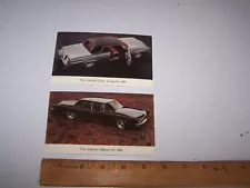 1965 IMPERIAL LeBARON - COWN COUPE - 2 Postcards