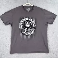 Gas Monkey Garage Shirt Mens XL Ash Gray Graphic Crewneck Dallas Texas