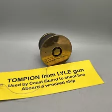 Naval Tompion for 2 Inch Lyle Gun Original 2” Cost Guard Brass