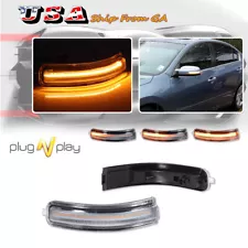 Clear Sequential Amber LED Side Mirror Turn Signal Light For 09-14 Nissan Maxima (For: 2009 Nissan Maxima)