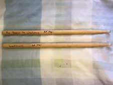 Pair Of Rare Death Metal Warhammer Rolf Meyn Signed Drumsticks