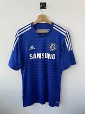 CHELSEA LONDON 2014/2015 HOME FOOTBALL SOCCER SHIRT JERSEY CAMISETA ADIDAS sz L