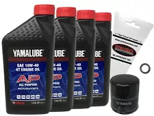 Yamaha OEM Oil Change Kit for 2000-2005 Yamaha YZF-R1 with 10W-40 Oil