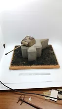 WW2 Diorama 1/35 Bunker Artillery Model