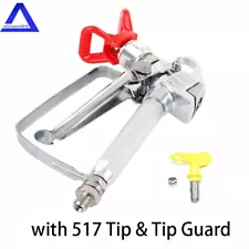 3600PSI Airless Paint Spray Gun 517 Spray Tip + Nozzle Guard for Sprayers