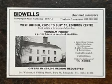 New ListingFornham Priory nr Bury St Edmunds - Suffolk For Sale - 1975 Press Cutting r399