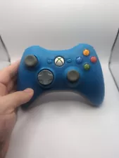 OEM Microsoft Xbox 360 Blue Controller Tested Working