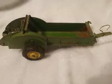 Vtg John Deere Metal Toy Tractor Farm Manure Spreader Attachment Tru Scale