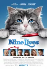 NINE LIVES MOVIE POSTER DS ORIGINAL FINAL 27x40 KEVIN SPACEY JENNIFER GARNER