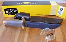 FB BUCK KNIFE 119 BO27 SPECIAL MICARTA HANDLE 420HC BLACK BLADE LEATHER SHEATH +