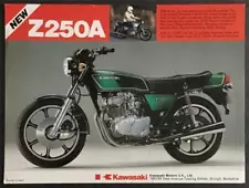 KAWASAKI Z250A MOTORCYCLE Sales Spec Leaflet For 1979