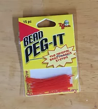 Bead Peg-It Bead Pegs - 1 Pack of 15 Pegs - Red