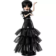 Monster High x Wednesday Collectible Rave'N Wednesday Doll in Black Gown