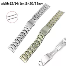 Link Bracelet Watch Band 12mm 14 16 18 20 22mm Strap Steel Wristband Watch Belt