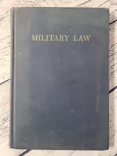 New Listing1963 2nd Ed Military Law U.S. Naval Institute - Vietnam Era Law Textbook