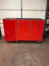 mac tool box with side cabinet