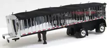 DCP black/chrome spread axle MAC square dump trailer 1/64 no box