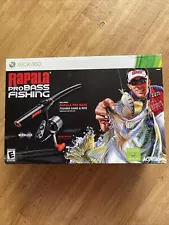 New Sealed Xbox 360 Rapala Pro Bass Fishing Game With Fishing Rod Controller