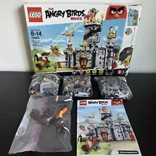 LEGO ANGRY BIRDS MOVIE King Pig's Castle (75826) 100% Complete with Box