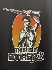 Vintage Army Of Darkness Shirt Y2K Movie Promo This Is My Boomstick Dark Fantasy