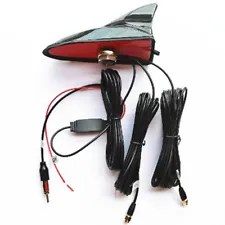 Car Signal Aerials Shark Fin Antenna FM/AM Auto Roof GPS Navigation System Kit