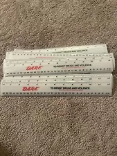 ð« Vintage *RARE* D.A.R.E. To Resist Drugs And Violence 12” Plastic Ruler *RARE*