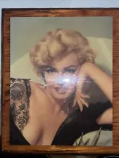 Vintage Framed Marilyn Monroe Glamour Portrait 10” Picture