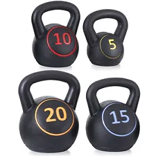 4PCS Kettlebell Weights Set with Tray for Training Home ExerciseFitness Workout