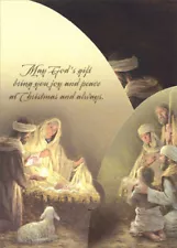 The Nativity Jon McNaughton Tri-Fold Panorama Religious Christmas Card