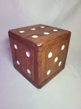 5"x5" Large Oversized Wooden D6 Die Dice