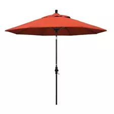 California Umbrella Market Umbrella 9' Modern/Transitional Fiberglass Orange