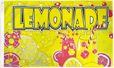 LEMONADE Flag Business Concession Stand Sign 3x5 Ft Banner Lemon Food Tent 100D