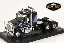 1/43 IXO Freightliner Coronado 2012 Black/Grey Towing Truck Cab TR181.22