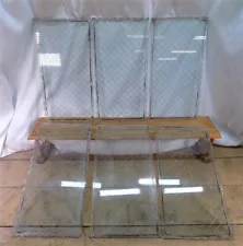 6 Panes Chicken Wire Glass, Georgian Wire Fire Resistant Safety Glass Panels, A