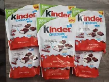 (LOT 7) NEW Kinder Chocolate Mini Smooth/Creamy Milky Filling 7.2 Oz Share Packs