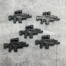 5pack Tactical Assault Rifle Blocks Weapons Accessories for Minifigures B15927