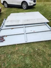 2 Garage Doors With Tracks, Springs, and Hardware For Pick-Up