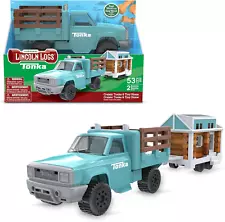 Lincoln Logs Cruising Tonka Tiny Home, Toy Truck Building Playset for Kids, Boys