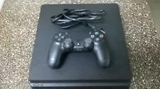 New ListingSony PlayStation 4 Slim 1TB Console - Jet Black-Super Clean and Working