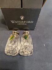 Waterford Salt & Pepper Shakers 147-150 Ireland Lismore Crystal Vintage w/Box