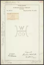 Trademark registration by Hampden Watch Company for H W C O brand Watches