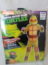 Size M 8/10 Boys Teenage Mutant Ninja Turtles Michelangelo Child 8pc Costume NEW