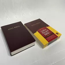 New Living Translation Bible (Red Letter, Imitation Leather, Burgundy/maroon)