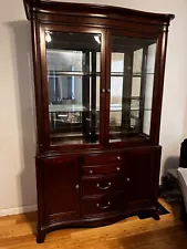 used oak china cabinet hutch