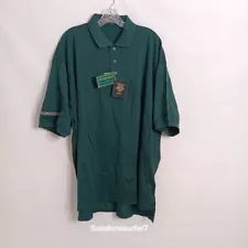 Descente International Golf Collection Polo Shirt XXL 100% Cotton Green