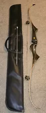 Vintage Bear Tamerlane HC-30 Recurve Bow RH 36# 66" Bag & Stabilizer TTT Strings