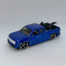 Hot Wheels CHEVY SILVERADO With Dirt Bike 2007 New Models Blue LOOSE