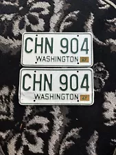 Washington State 1967 license plates - Pair