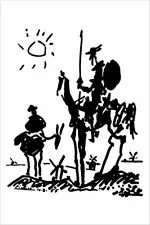 Don Quixote by Pablo Picasso 36x24 Print Poster Famous Painting Man of La Mancha