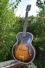 1960's Harmony Archtop H1215 Acoustic Guitar Instrument & Gig Bag